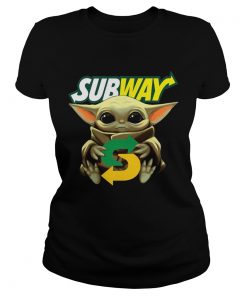 Baby Yoda Hug Subway  Classic Ladies