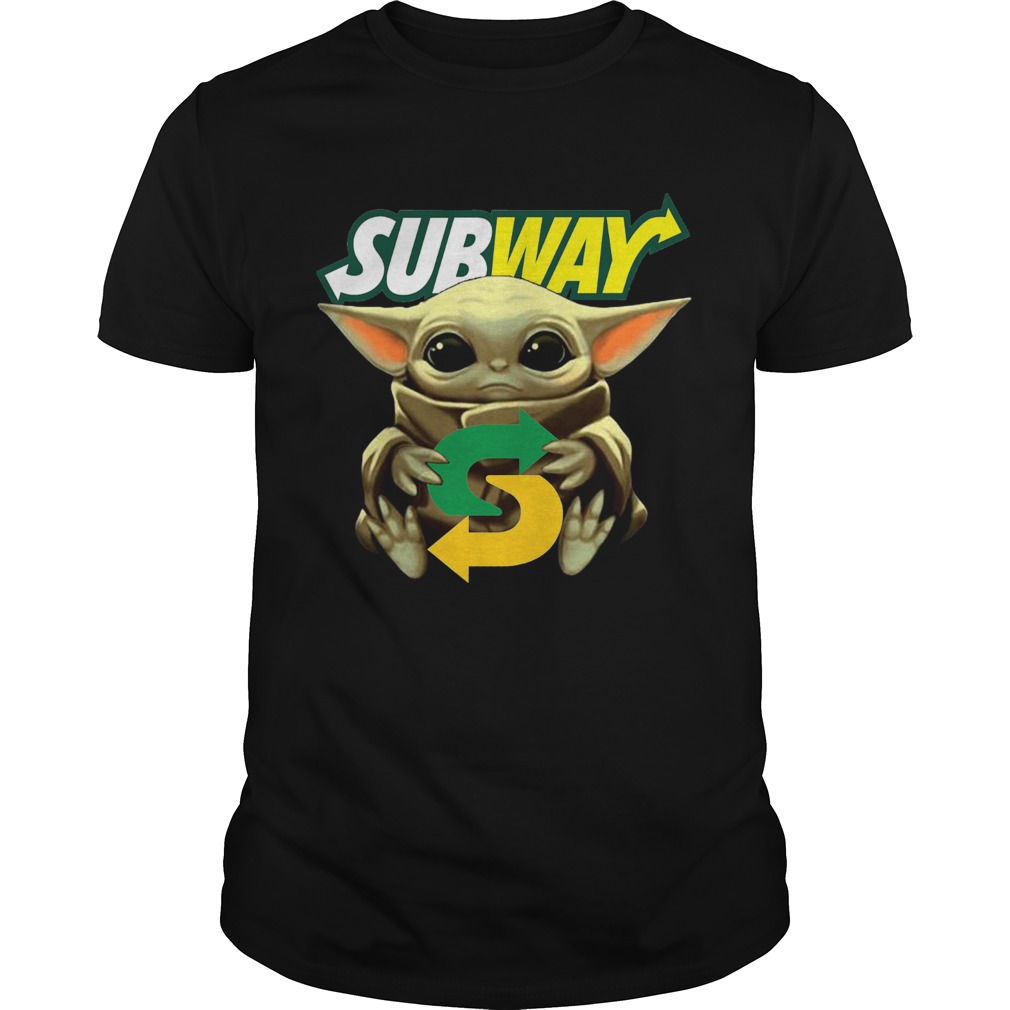 Baby Yoda Hug Subway shirt