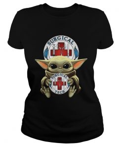 Baby Yoda Hug Surgical Tech  Classic Ladies