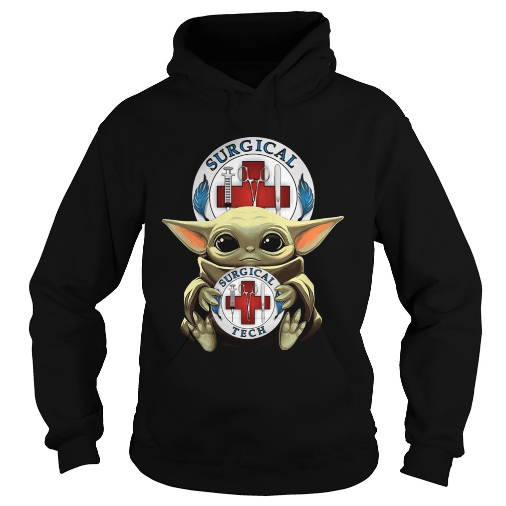 Baby Yoda Hug Surgical Tech Hoodie