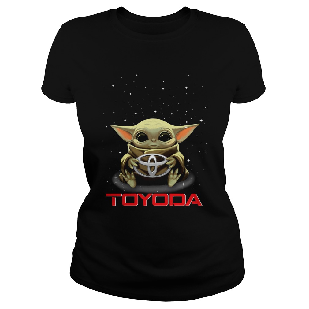 Baby Yoda Hug Toyoda Classic Ladies