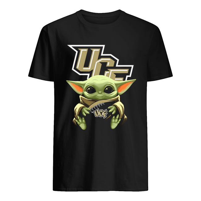 Baby Yoda hug UCF Knights shirt