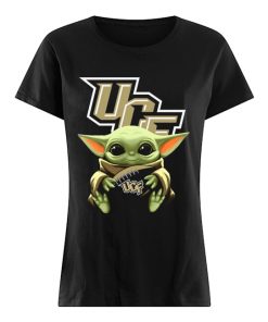 Baby Yoda Hug UCF Knights ladies