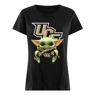 Baby Yoda Hug UCF Knights ladies