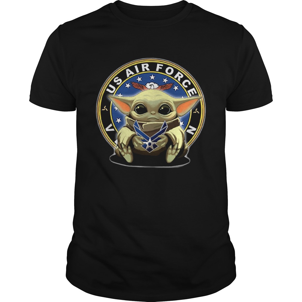 Baby Yoda Hug US Air Force shirt