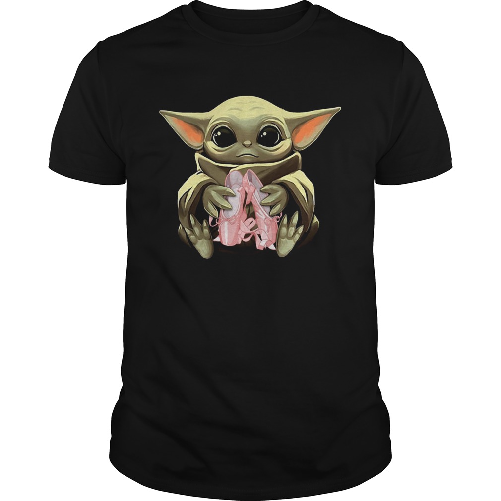 Baby Yoda Hugging Ballet Shoes shirt