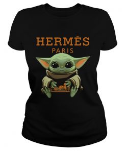 Baby Yoda Hugging Hermes Paris  Classic Ladies