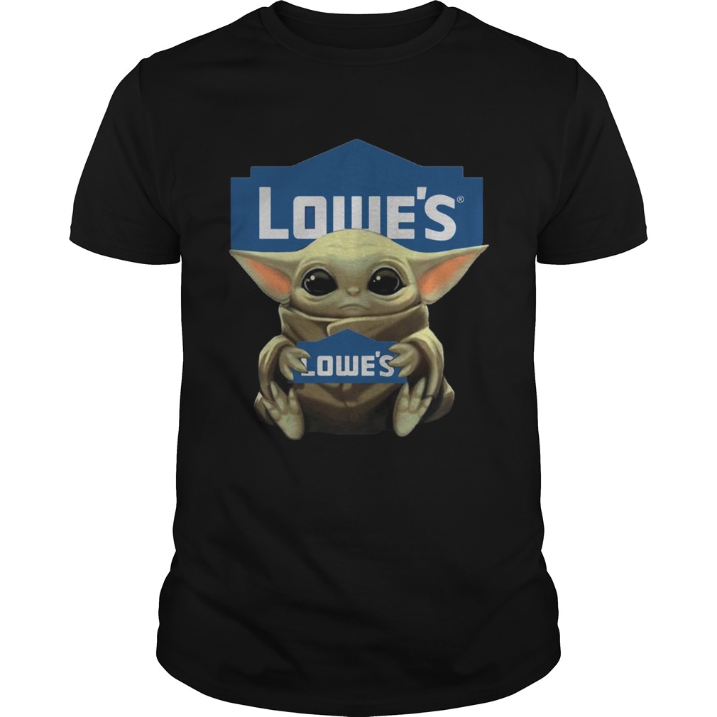 Baby Yoda Hugging Lowes shirt