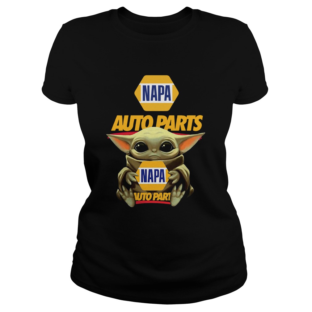 Baby Yoda Hugging Napa Auto Parts Classic Ladies