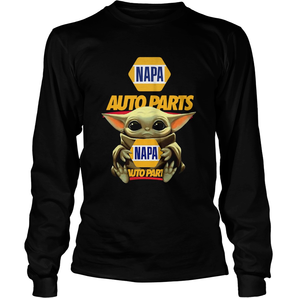 Baby Yoda Hugging Napa Auto Parts LongSleeve