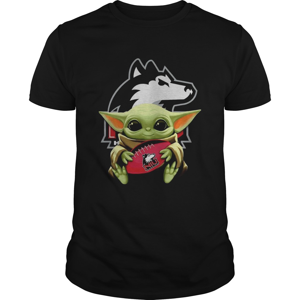 Baby Yoda Hugging Northern Illinois Huskies shirt