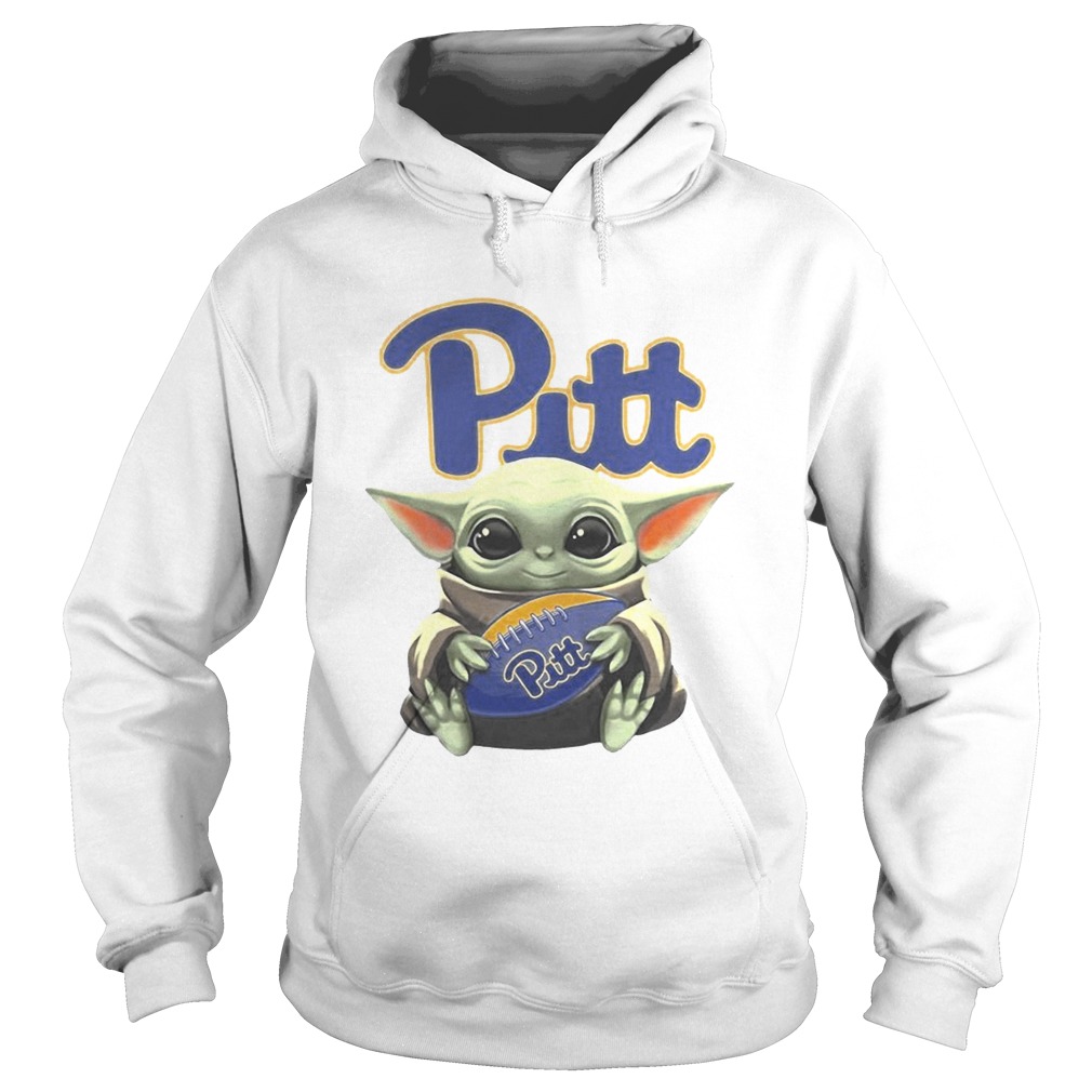 Baby Yoda Hugging Pitt Hoodie