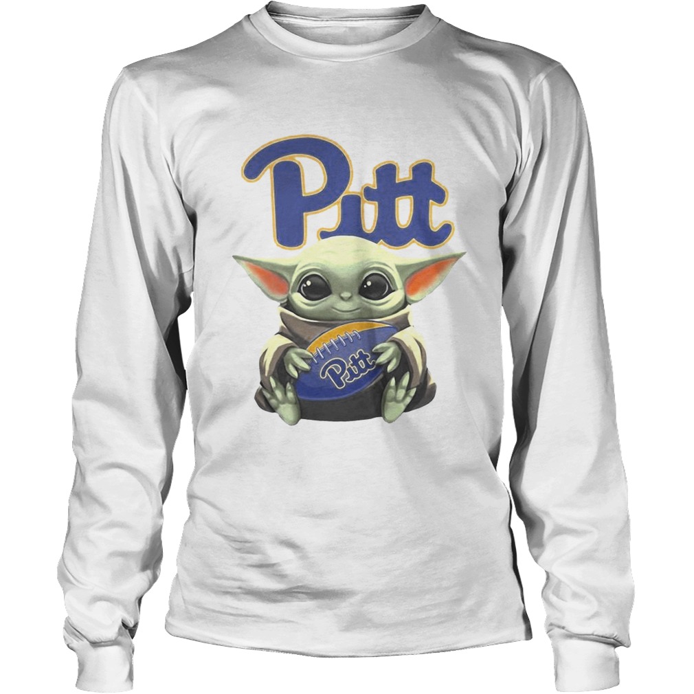 Baby Yoda Hugging Pitt LongSleeve