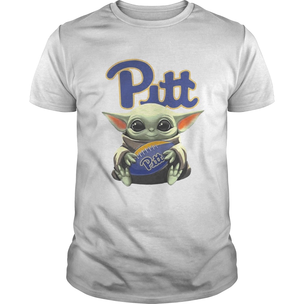 Baby Yoda Hugging Pitt shirt