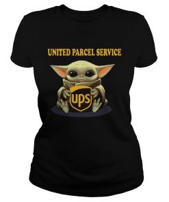 Baby Yoda Hugging United Parcel Service  Classic Ladies