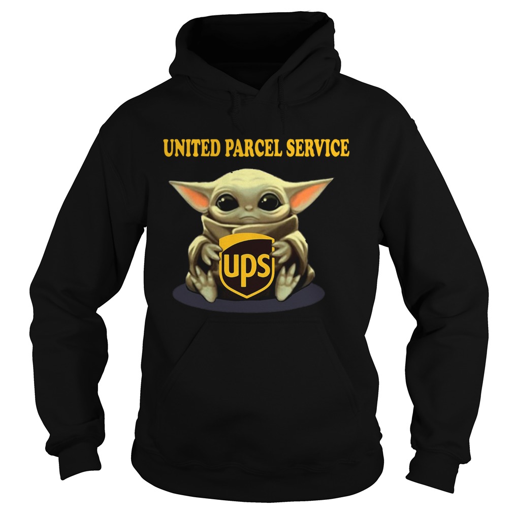 Baby Yoda Hugging United Parcel Service Hoodie