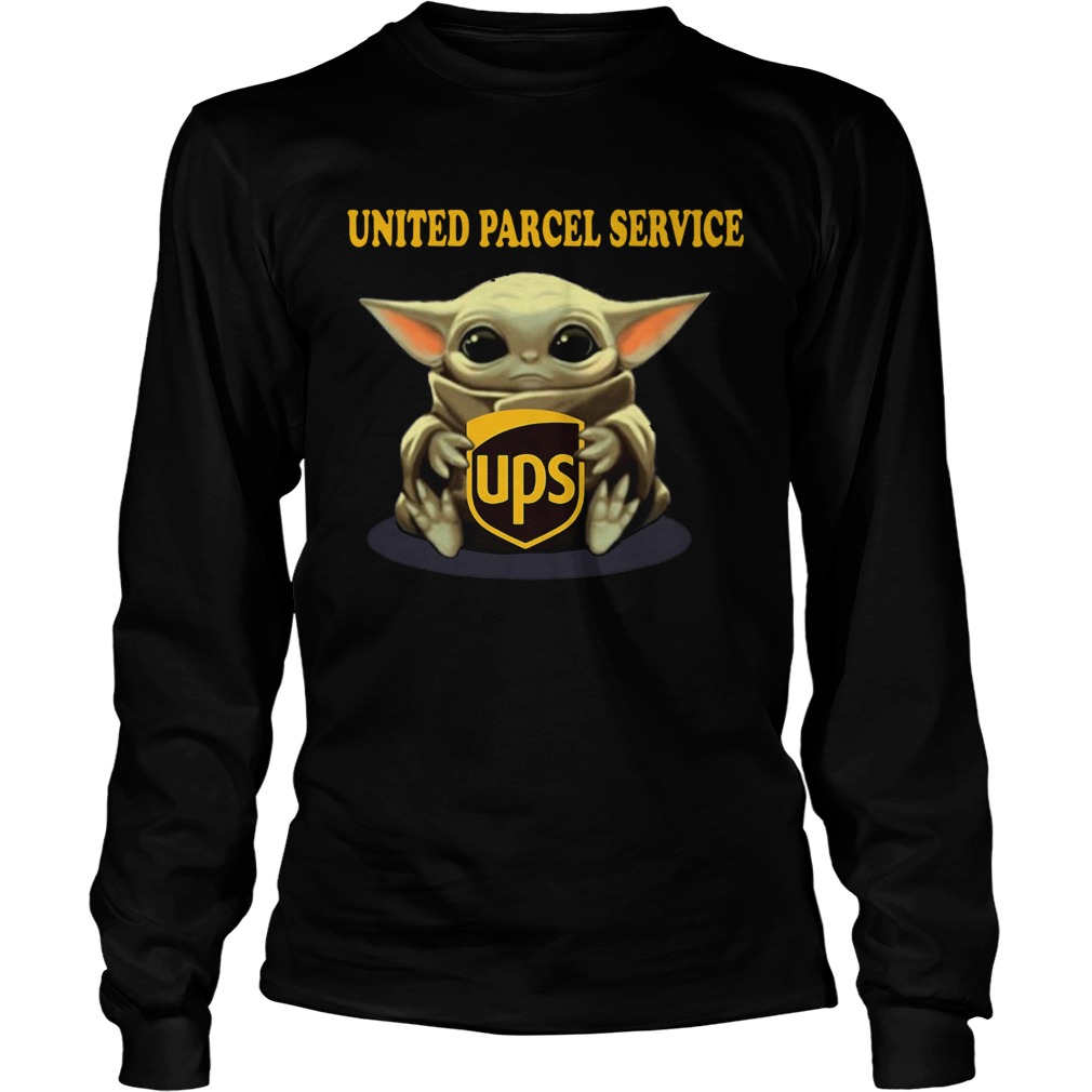 Baby Yoda Hugging United Parcel Service LongSleeve