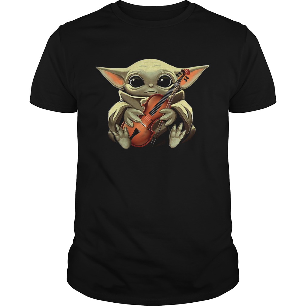 Baby Yoda Hugging Violin shirt