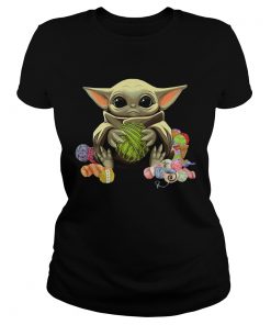 Baby Yoda Hugging Wool Roll  Classic Ladies