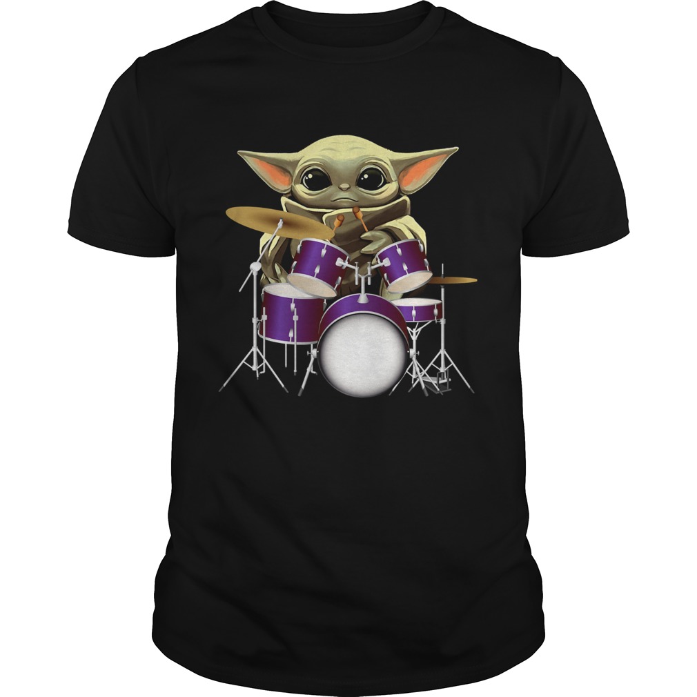 Baby Yoda Playing Drummers shirt