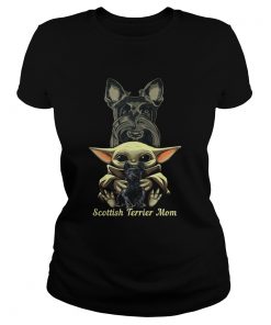 Baby Yoda Scottish Terrier Mom  Classic Ladies