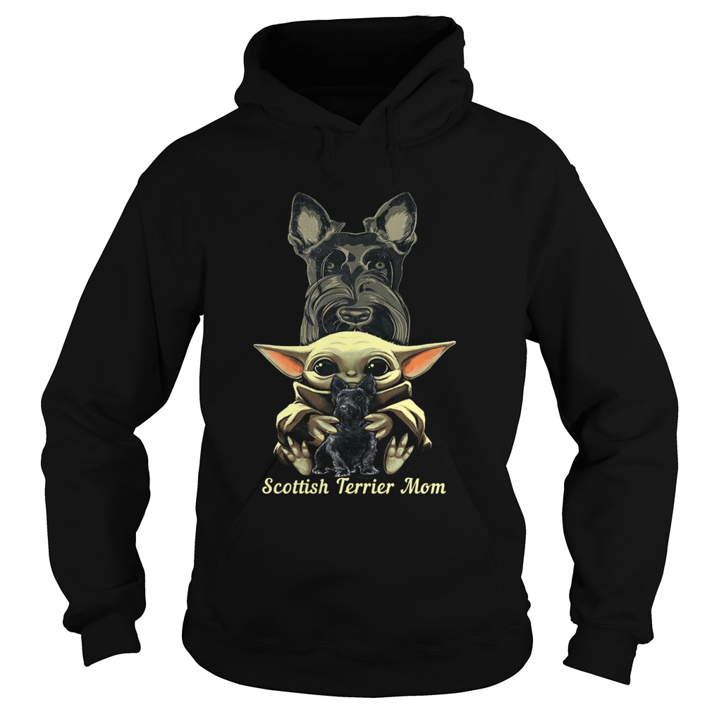 Baby Yoda Scottish Terrier Mom Hoodie