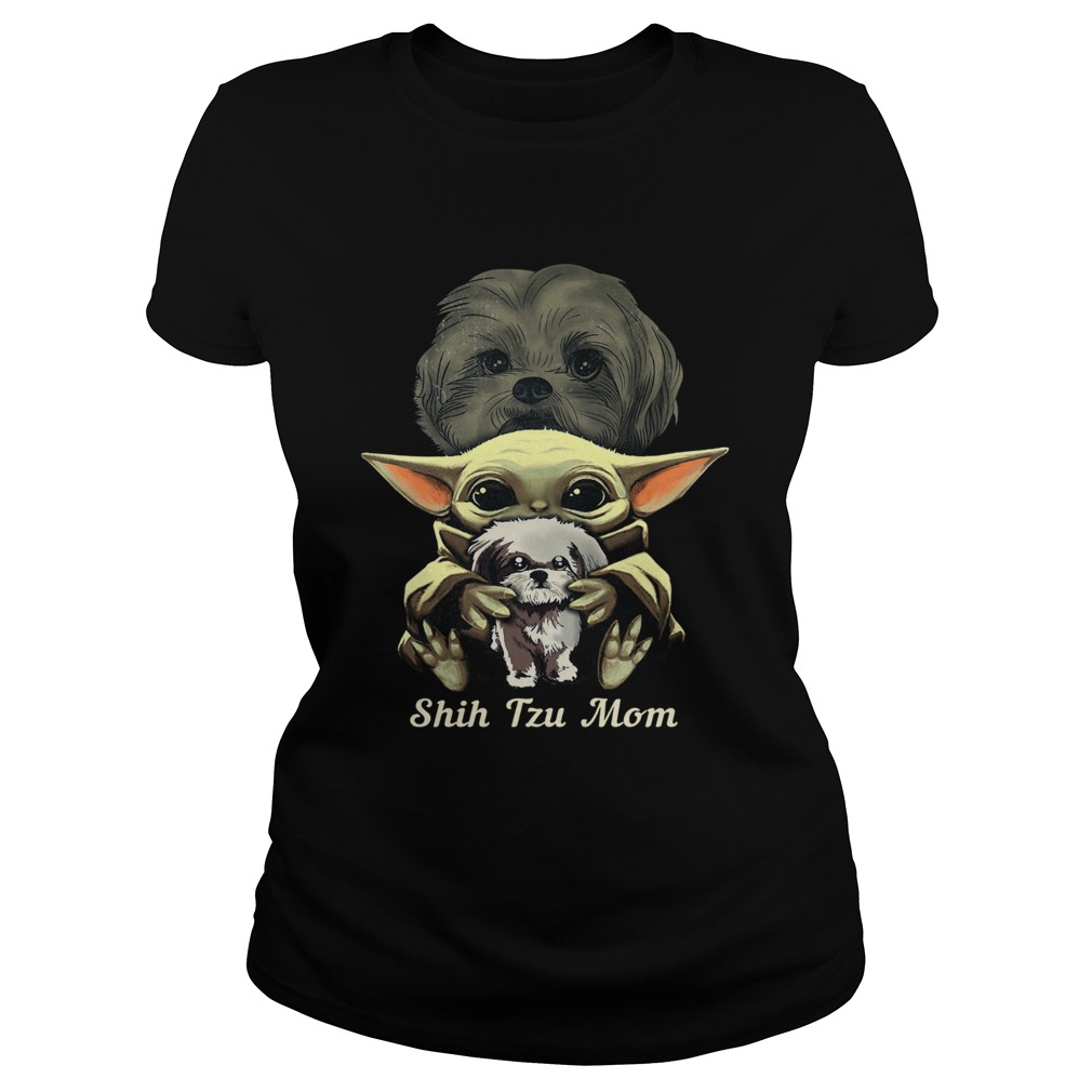 Baby Yoda Shih Tzu Mom Classic Ladies