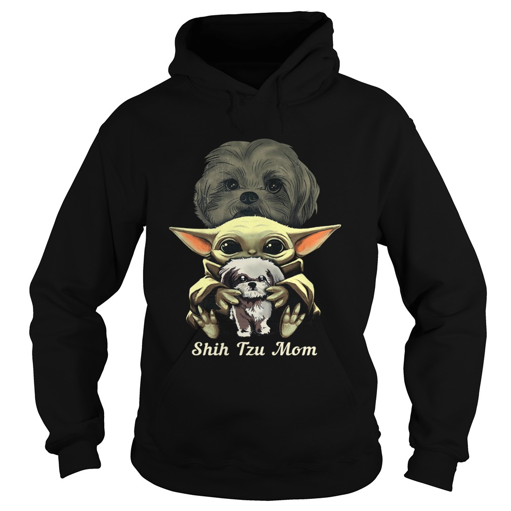 Baby Yoda Shih Tzu Mom Hoodie