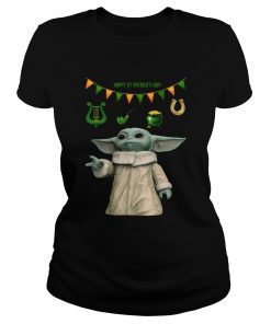 Baby Yoda St Patricks Day  Classic Ladies