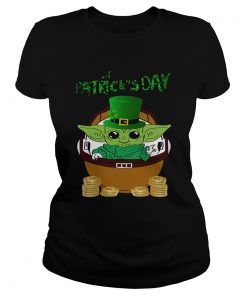 Baby Yoda The Mandalorian Happy St Patricks Day  Classic Ladies