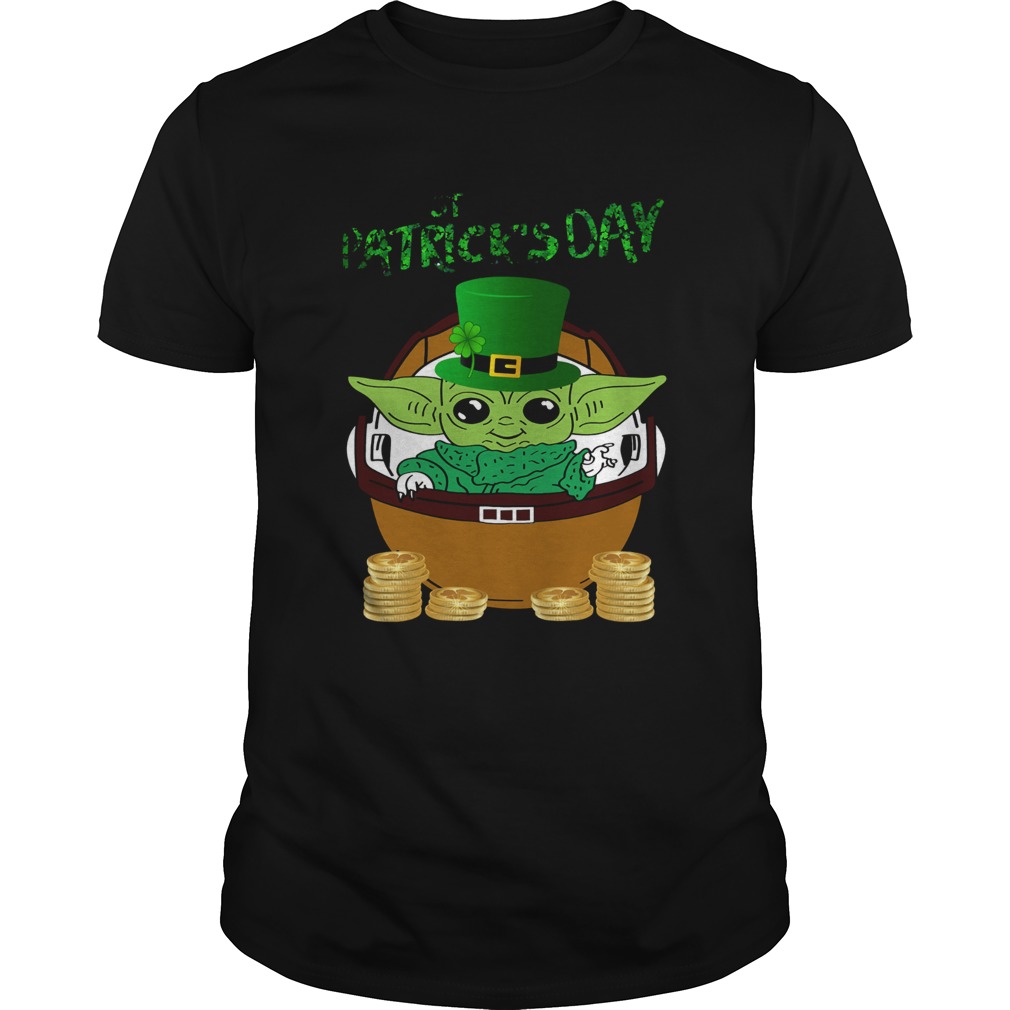 Baby Yoda The Mandalorian Happy St Patricks Day shirt