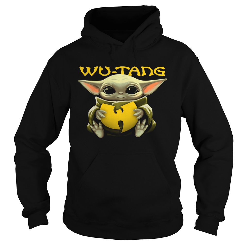 Baby Yoda hug WuTang Clan Hoodie