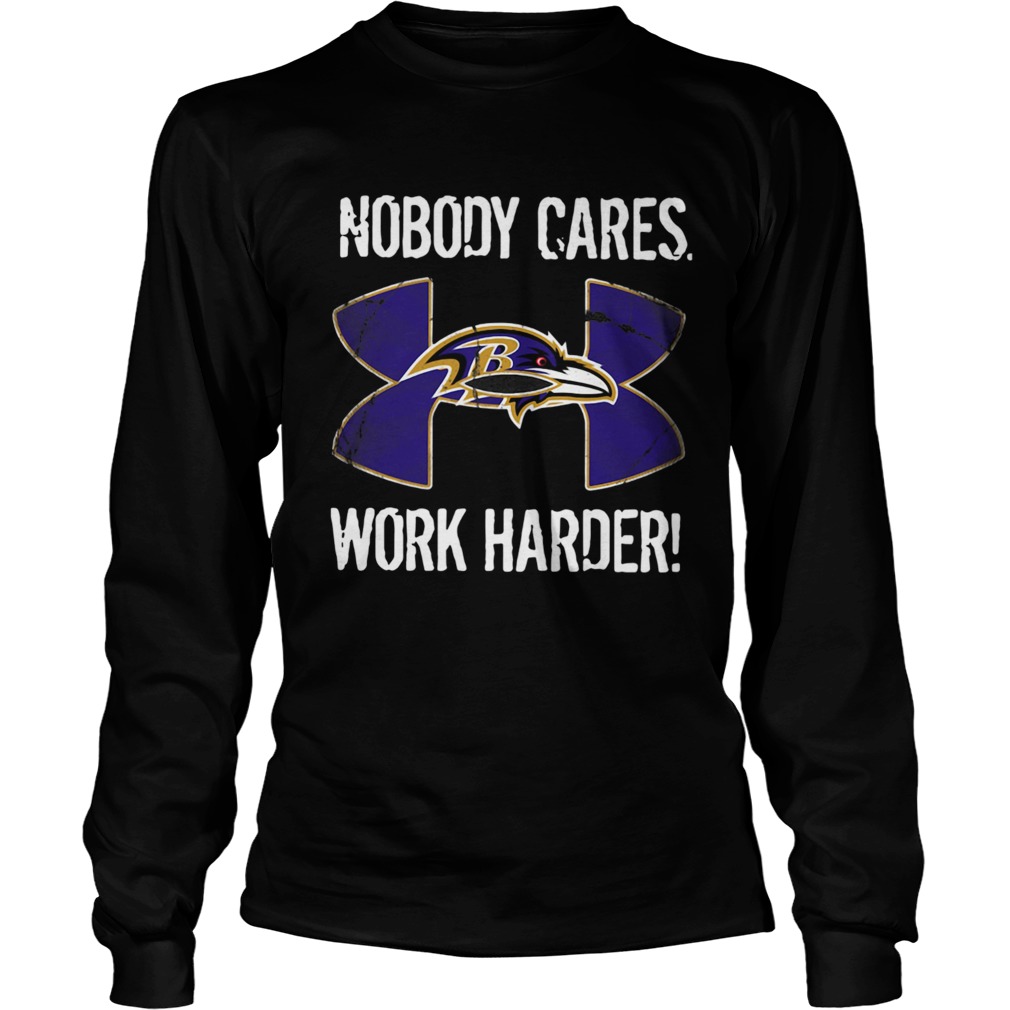 Baltimore Ravens Under Armour Nobody Cares Work Harder LongSleeve