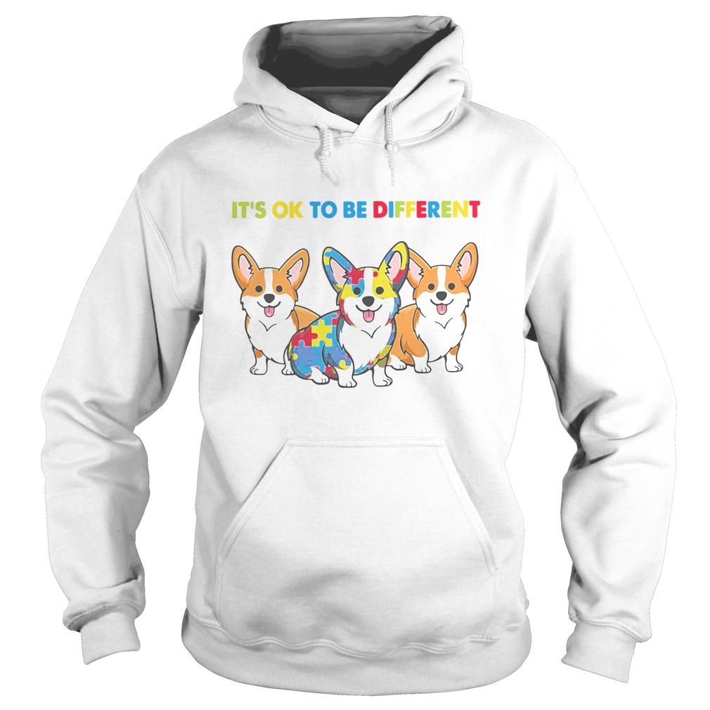 Corgi Autism Its Ok To Be Different Hoodie