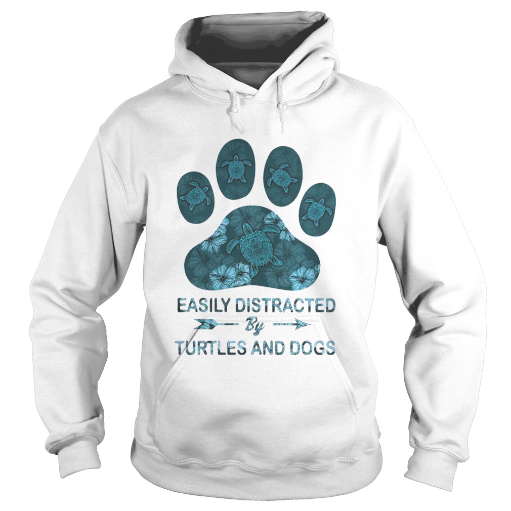 Easily Distracted By Turtles And Dogs Hoodie