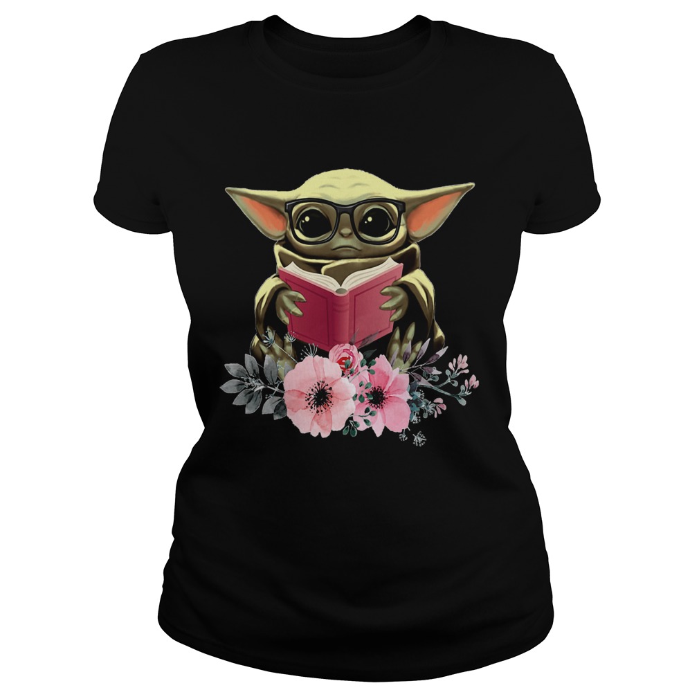 Flower Baby Yoda Reading Book Classic Ladies