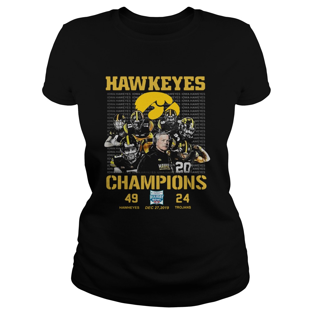 Hawkeyes Champions Holiday Bowl Hawkeyes 49 Trojans 24 Classic Ladies