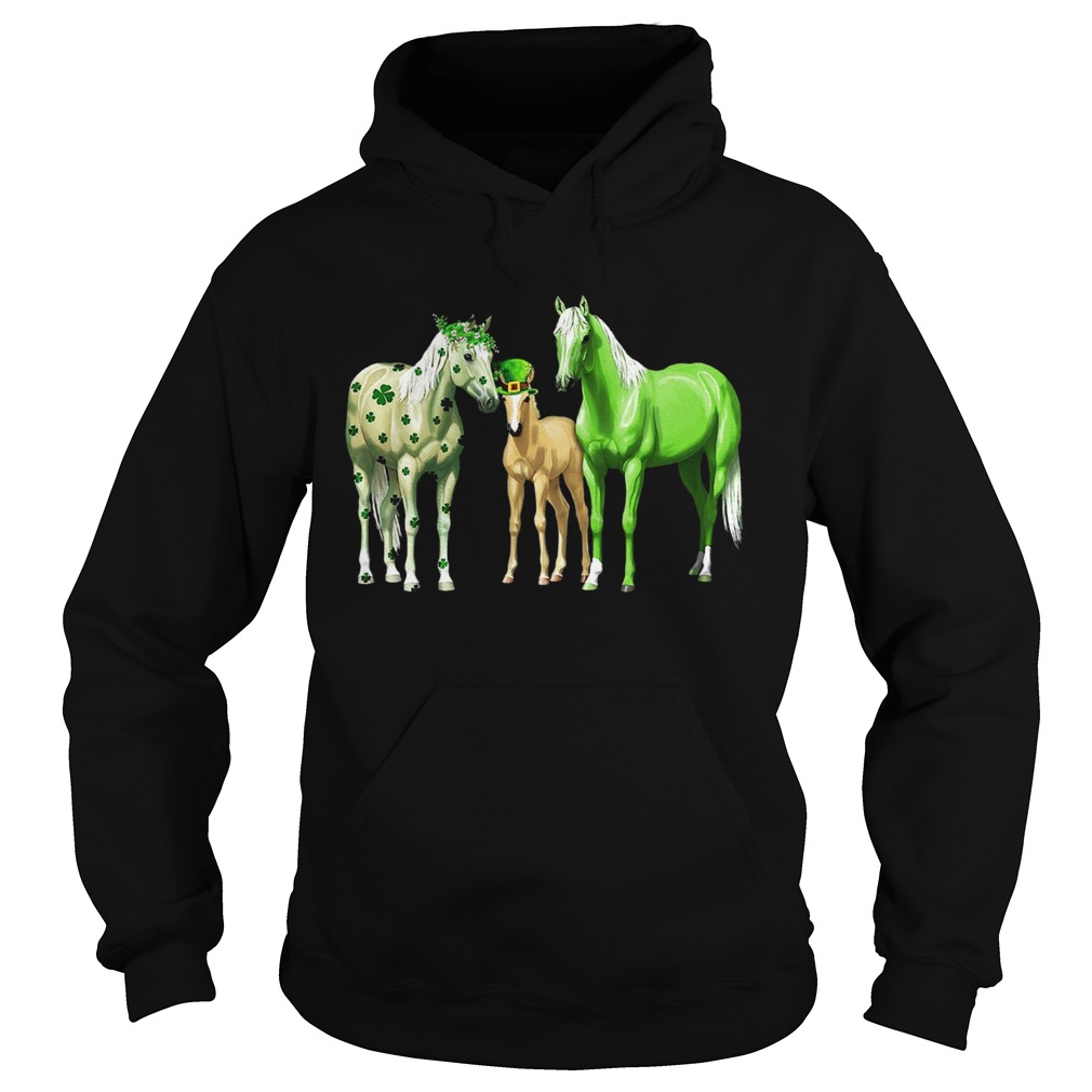 Horses Happy St Patricks Day Hoodie