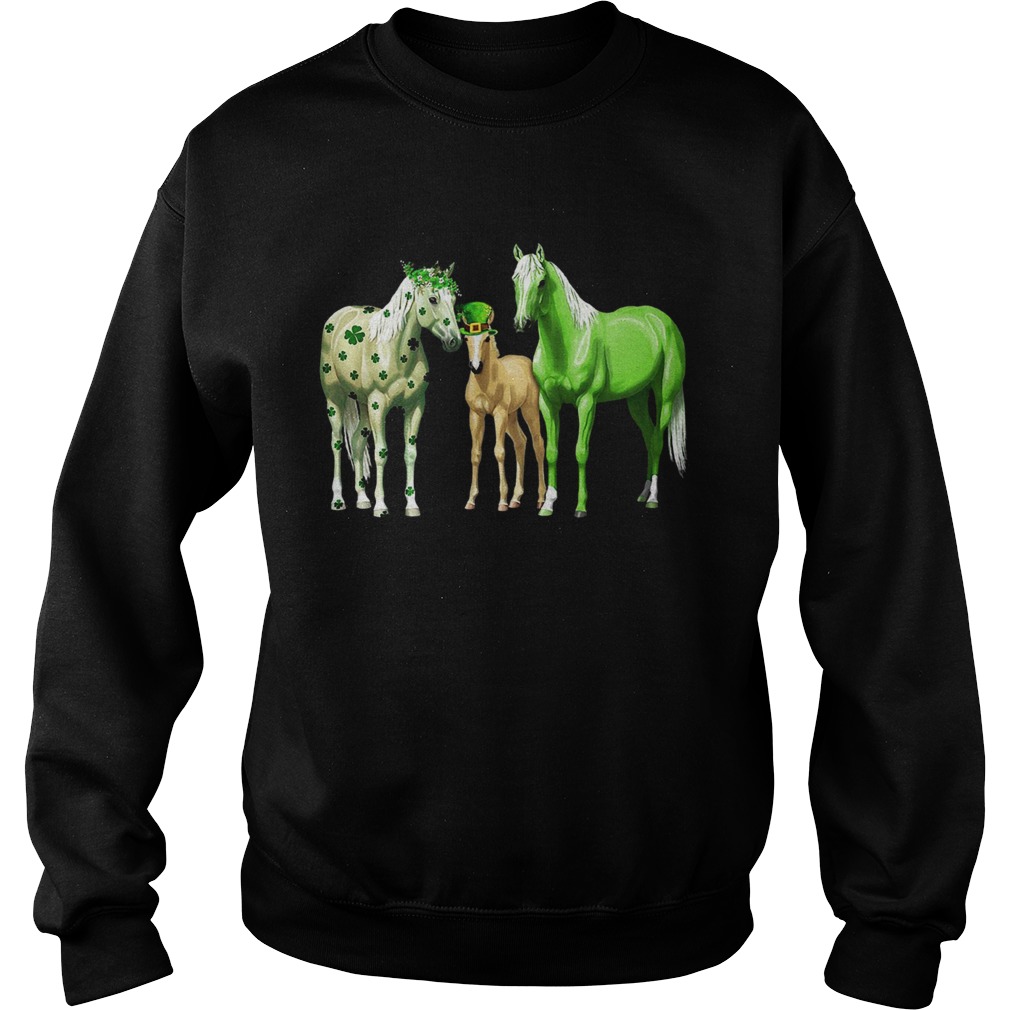 Horses Happy St Patricks Day Sweatshirt