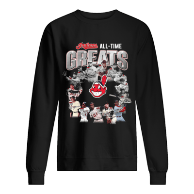 Indians All Time Greats Players Signatures sweat