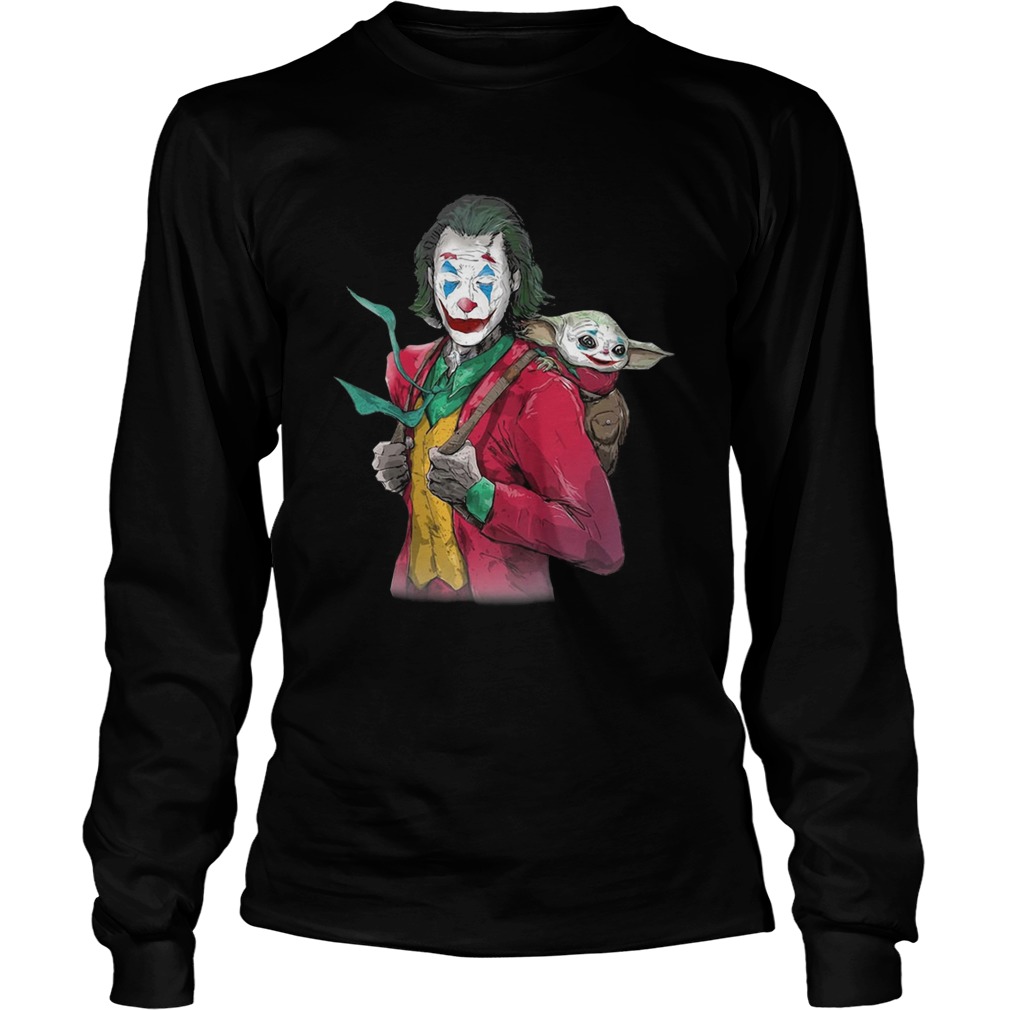 Joker Carrying Baby Yoda On The Back LongSleeve