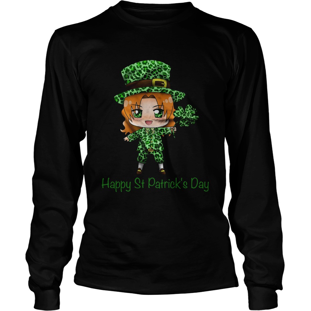 Leprechaun Dabbing happy St Patricks Day LongSleeve