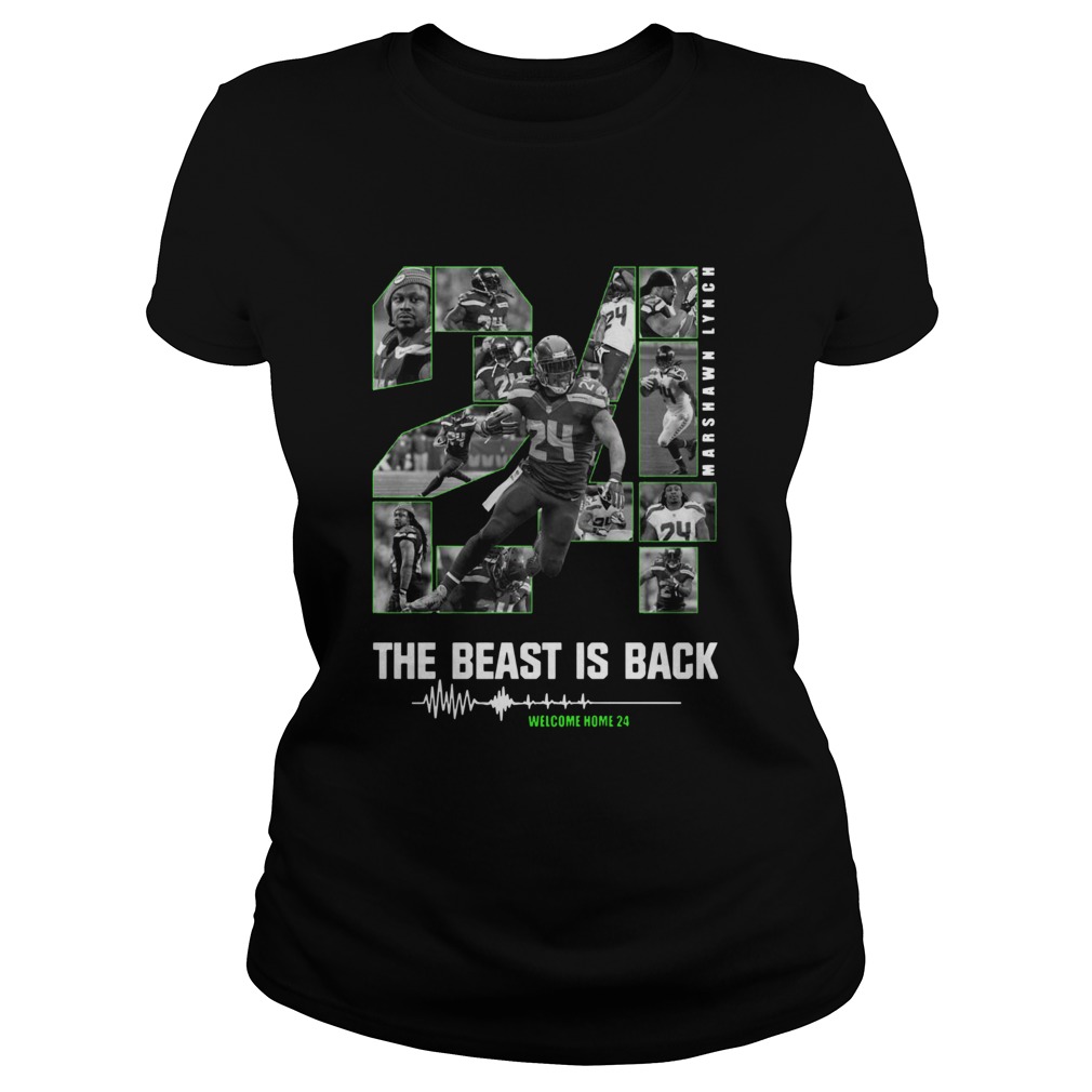 Marshawn Lynch 24 The Beast Is Back Classic Ladies