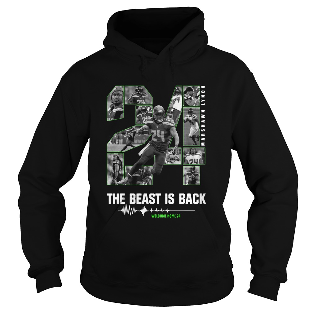 Marshawn Lynch 24 The Beast Is Back Hoodie