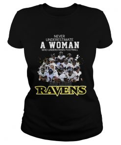 Never underestimate a woman who understands football Ravens  Classic Ladies