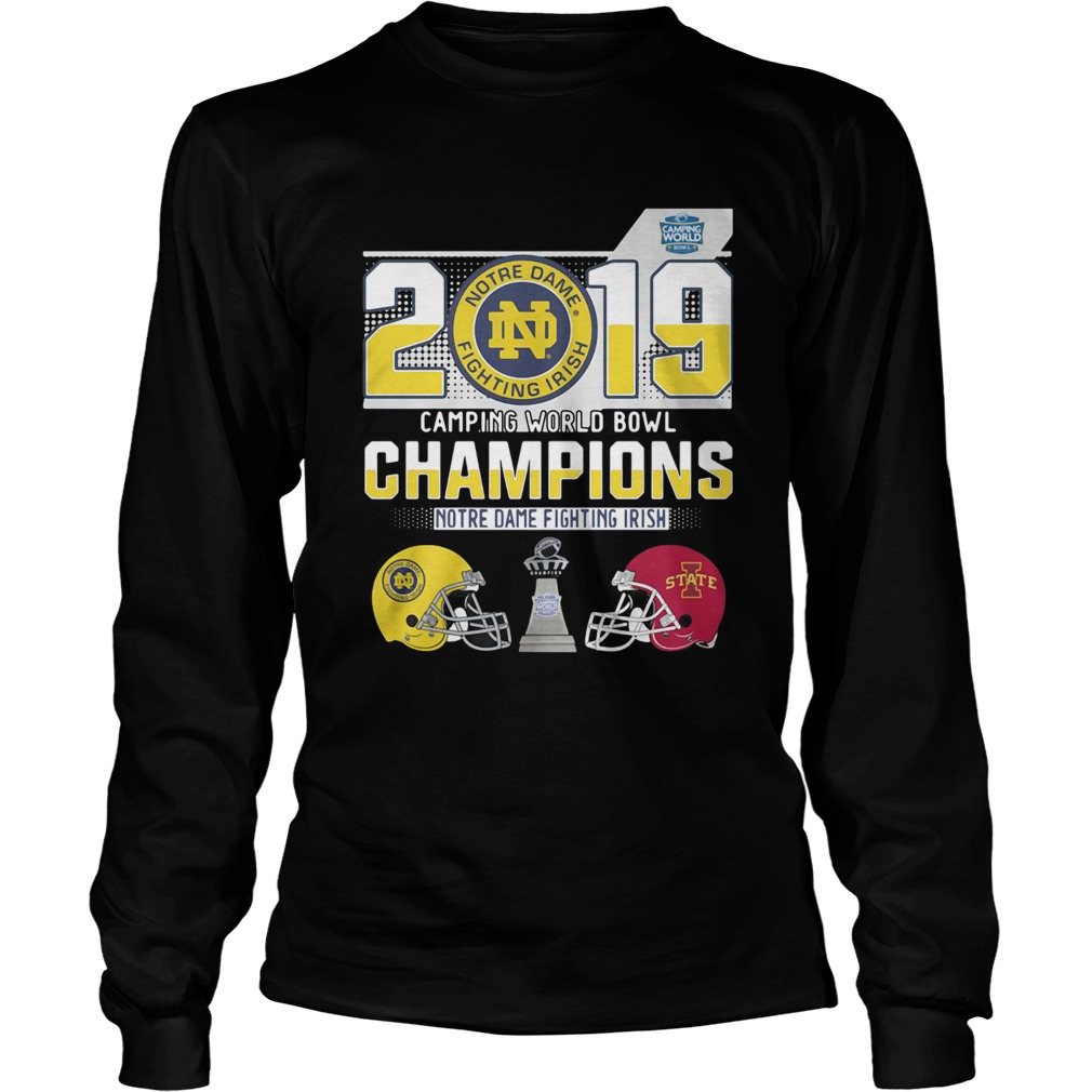 Notre Dame Fighting Irish 2019 Cam Bowl Champions LongSleeve