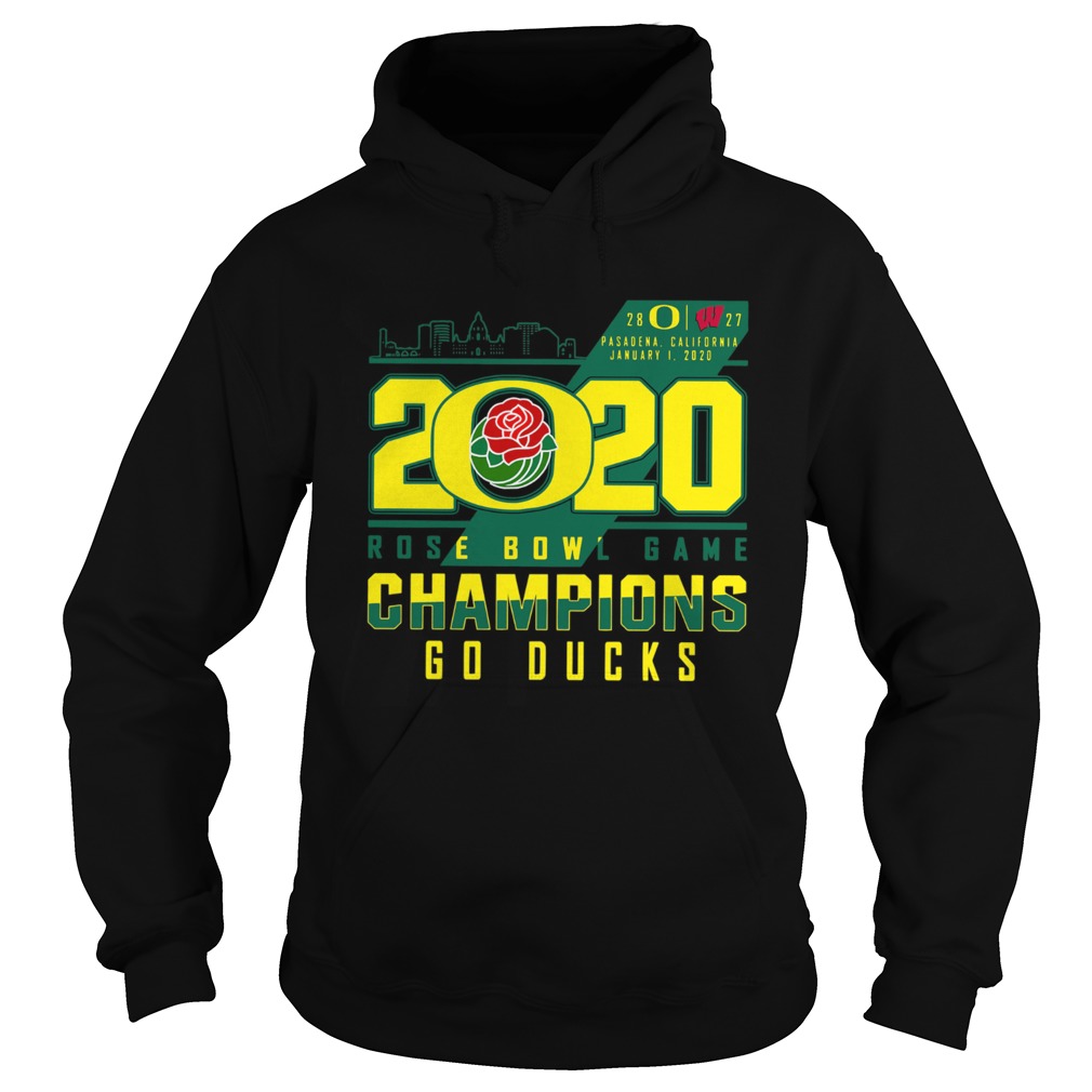 Oregon Ducks 2020 Rose Bowl Game Champions Go Ducks Hoodie