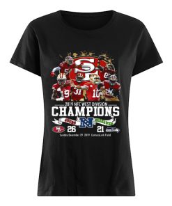 San Francisco 49ers 2019 NFc West Division Champions 49ers vs Seahawks ladies