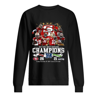 San Francisco 49ers 2019 NFc West Division Champions 49ers vs Seahawks sweat