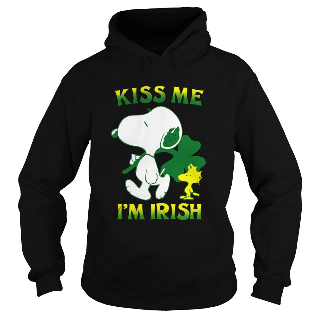 Snoopy And Woodstock Kiss Me Im Irish Hoodie